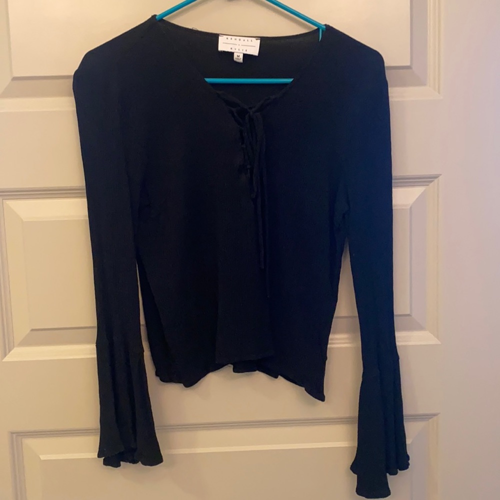 Black crop top